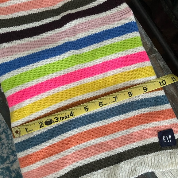 GAP Dog Multi-Colored Striped Sweater with matching owner hat- EC - Picture 4 of 8